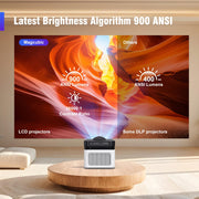 Magcubic HY450 Ultra Short Throw Smart Projector, Native 1080P, 4K Support, 900 ANSI Lumens, Auto Focus & Correction, WiFi 6, Bluetooth 5.4, Dual HIFI Speakers