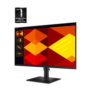 Samsung 27-Inch Borderless Business Monitor, IPS Panel, 100Hz Refresh Rate, USB Hub, Height Adjustable, Black, LS27D402GANXGO