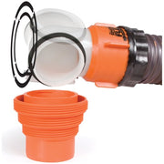 Camco 39762 Black RV RhinoFLEX 15' Sewer Hose Kit with RhinoFlex Hose and Swivel Fittings