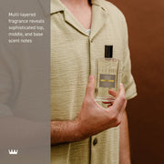 Cremo Vintage Suede Men's Cologne, Long-Lasting Amber Scent, 3.4 fl oz Spray, HKS94-4067