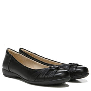 Soul Naturalizer Womens Gift Ballet Flat, Black Synthetic, Slip-On, Round Toe with Knot Detail, Medium & Wide Width, F8433S0001