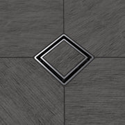 Ebbe America ETID-4 Legacy Shower Drain, 4 Inch, Solid Forged Brass, Matte Black, Hair Trap Included