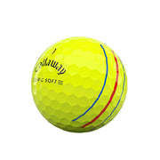 Callaway ERC Soft 2021 Yellow Golf Balls, 12 Pack - Rubber Material
