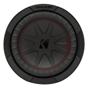 Kicker CompR 8-Inch Dual 4 Ohm DVC Car Audio Subwoofer, 600W Peak Power, Black, 48CWR84