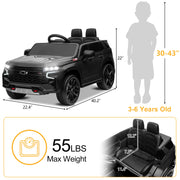 Ubesgoo UG925376469 12V Licensed Chevrolet Tahoe Kids Battery Powered Ride On Toy, Black