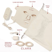 Clara Red Light Therapy LED Face Mask, Silicone, Adjustable
