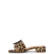DV Dolce Vita Neeva Women's Leopard Slide Block Heel Sandal, 8MUS