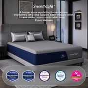 SweetNight CoolNest Essential Memory Foam Mattress, Medium Firmness, Cooling Gel, 13 Inch Queen