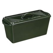 Navaris Cast Iron Bread Loaf Pan with Lid, Green, 13-3/8 in x 5-1/8 in x 5-1/8 in
