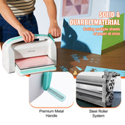 VEVOR Manual Die Cutting & Embossing Machine, 9 Inch Opening, Foldable Portable Scrapbooking Kit with Embossing Pad, Cutting Pads, Dies, Cardstocks, Metal Construction, 26041-NKIT