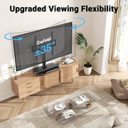 Perlesmith PSTVS28B Universal Swivel Tabletop TV Stand Fits 32