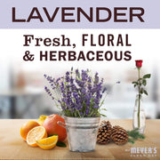 Mrs. MEYER'S CLEAN DAY Liquid Hand Soap Refill, Lavender Scent, 33 fl oz (Pack of 4)