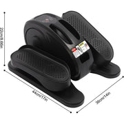 Under Desk Elliptical Trainer, 50W Electric Seated Foot Pedal Exerciser, Five-Speed Regulation, Remote Control, LED Screen, Compact Design for Home and Office