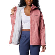 Columbia Arcadia II Rain Jacket for Ladies, S, Pink Agave - 100% Nylon
