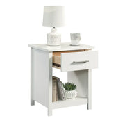 Mainstays 427507 Hillside Nightstand with Drawer, White Finish