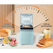 KBS 20-in-1 2LB Fully automatic Bread Maker Machine with Ice cream menu, Green
