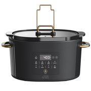 Thyme & Table 6 QT Slow Cooker, 8-in-1 Multi-Function, Non-Stick Ceramic Pot, Slate Grey, TT1116R-ECOM