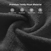 Patbrela Futon Sofa Bed, 4-in-1 Convertible Loveseat Sleeper Couch with Adjustable Backrest, Teddy Plush Fabric, Gray, 71 in, LMJSF12