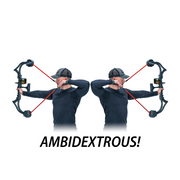 AccuBow 2.0-CF Carbon Fiber Virtual Archery Training Bundle Package - Silver