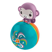 Fisher-Price Crawling Musical Purple Monkey Ball Infant Developmental Toy with Dual Play Modes, Batteries Included, JLB95