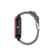 iTech Junior Smartwatch for Kids Jr. 4 with Camera, Audiobooks and Games, Gray Case with Black-Red Flame Strap