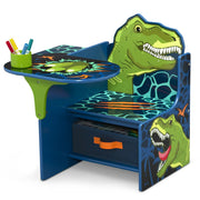 Delta Children TC9845DIN-2027 Dinosaur Chair Desk with Storage Bin - Greenguard Gold Certified