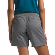 The North Face Women's Aphrodite Motion Bermuda Shorts, Moisture Wicking, 4-Way Stretch, Adjustable Elastic Waistband, Smoked Pearl, Small Long, NF0A86YJ0UZ