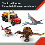 LEGO Jurassic World Spinosaurus & Quetzalcoatlus Air Mission Building Set Multicolor 984 Pieces 76976