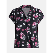 Disney Nightmare Before Christmas Women's Valentine's Day Shorty Pajama Set, 2-Piece, Sizes XS-3X, Black Soot