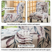 Roundhill Furniture Capa Print Fabric Armless Contemporary Accent Chair, Purple Floral