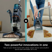 Shark EX200 CarpetXpert with StainStriker, Upright Carpet, Area Rug & Upholstery Cleaner for Pets, Built-in Spot & Stain Eliminator, Deep Cleaning & Tough Stain Removal, Carpet Shampooer, Navy, EX200