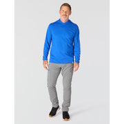 Carhartt Men's Force Relaxed Fit Midweight Long-Sleeve Hooded T-Shirt with FastDry Sweat-Wicking and UPF 25+ Sun Protection, Electric Indigo, X-Large, 106654