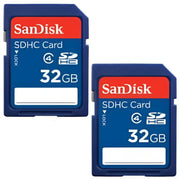 SanDisk 32GB Micro SDHC Memory Card, Class 4 Speed, Waterproof Shockproof X-Ray Proof, 2 Pack, SDSDB2L-032G-B35