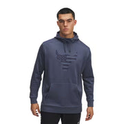 Under Armour Project Rock Freedom Bull Long-Sleeve Hoodie for Men, Downpour Gray,XL