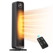 Happinter Patbrela 25-Inch Ceramic Space Heater, 1500W, 4 Heat Settings, Remote Control, 75 Oscillation, ECO Mode, 12H Timer, Quiet Operation