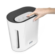 Pure Enrichment PureZone True HEPA Air Purifier, 4-Stage Filtration with UV-C Light, Mist Gray, 200 sq ft Coverage, 3 Fan Speeds, PEAIRPLG-RT