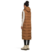 Columbia Pike Lake II Hooded Long Vest - Camel Brown - XL