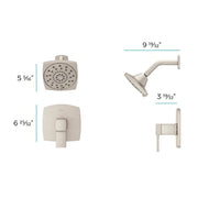 Pfister LG89-7DAC Deckard Shower Only Trim, Polished Chrome