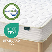 Zinus Innerspring Mattress, 6in Basic Tight Top, Firm Support, Twin Size, White