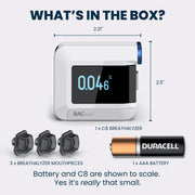BACtrack C8 Personal Breathalyzer, Professional-Grade Accuracy, Portable, White, Bluetooth Connectivity, BT-C8