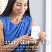 Cate & Chloe Lauren 18k White Gold Plated Hoop Earrings with 26 Swarovski Crystals, 22mm, Latch Back Closure