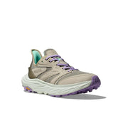 Hoka Anacapa 2 Freedom Women's Climbing Shoes, Leather Upper, Vibram Megagrip Outsole, Slip-On Design, Sesame Glaucous, 8 B, 1155193-GLAU