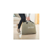 Intex 64413ED Elevated Dura Beam Fiber Tech Airbed with Pump, Queen Size