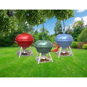 Woodlink Mini Kettle Grill Bird Feeder, Compact Design, Holds 2 lb Seed, Heavy-Duty Hanger, Locking Top Reservoir, Assorted Colors