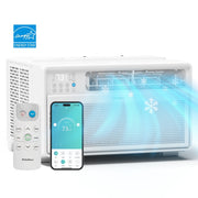 PhiloDeco PIWC-12CRDI(ES) 12000 BTU Window Air Conditioner with Wifi, Ultra Quiet, Remote Control, Energy Star