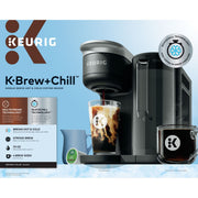 Keurig K-Brew+Chill Iced or Hot Single-Serve K-Cup Coffee Maker with MultiStream and QuickChill Technology, 70oz. Removable Reservoir
