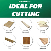 Metabo HPT 7-1/4-In Circular Saw Blade, 60-Tooth Tungsten Carbide, PTFE Coating, Laser-Cut Expansion Slots, Thin Kerf, 115760M