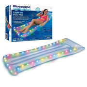 Bluescape BS-PL104-999 LED Pool Raft Inflatable Color-Changing LED Light-Up Pool Float