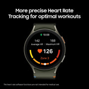 Samsung SM-L310NZGAXAA Galaxy Watch7 44mm Smart Watch, Aluminum, Bluetooth, Green