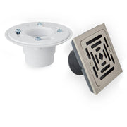 Signature Hardware SH607ZBN Adelphi Square Shower Drain - Brushed Nickel